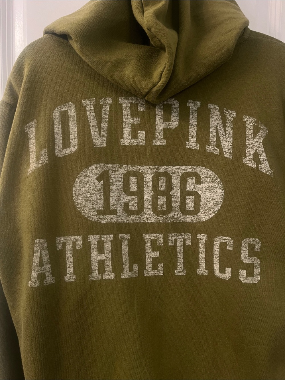 PINK Victoria's Secret Olive Green Hoodie